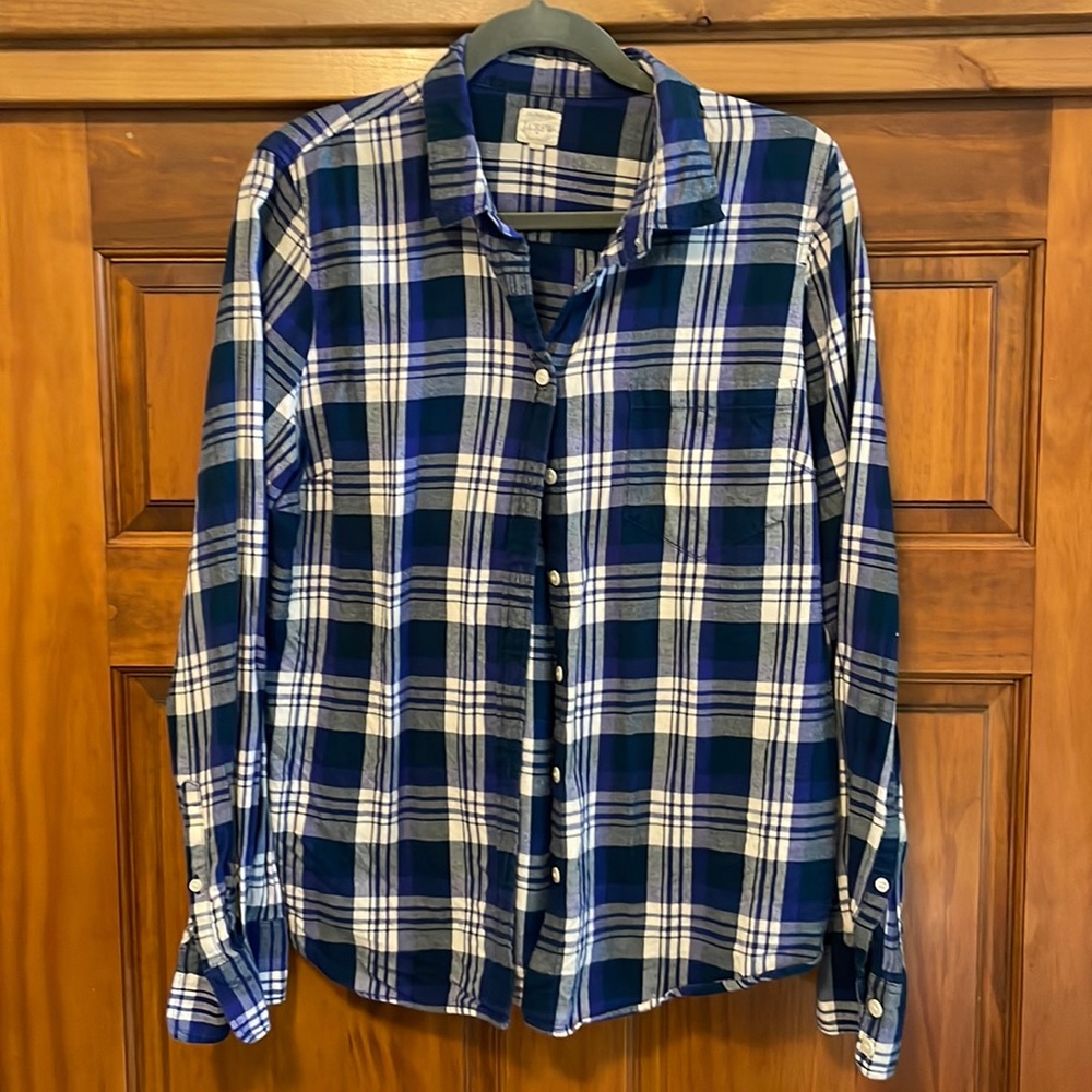 JCrew Boyfriend flannel L